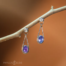 Load image into Gallery viewer, Isabel Tanzanite Drop Earrings