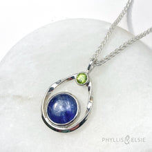 Load image into Gallery viewer, Isabel Kyanite and Peridot Necklace