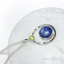 Load image into Gallery viewer, Isabel Kyanite and Peridot Necklace