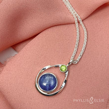 Load image into Gallery viewer, Isabel Kyanite and Peridot Necklace