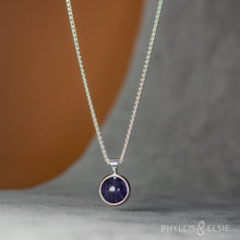 Load image into Gallery viewer, Luna Iolite Necklace - 10mm