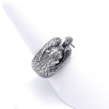 Load image into Gallery viewer, This snuggly silver Sea Otter curls his paws and tail around you finger in a tiny hug!   We donate a portion of all WildWhere sales to support continuing wildlife conservation efforts!