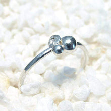 Load image into Gallery viewer, Our Pebbles are the perfect easy-wearing pieces for everyday wear (I have been wearing my pebble rings 24/7 for years, even when I’m working on other jewelry!). Slim bands and low-profile details are comfortable, and solid Sterling Silver construction with no gems makes them durable enough for most daily life