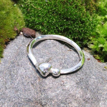 Load image into Gallery viewer, Our Pebbles line are the perfect easy-wearing pieces for everyday wear (I have been wearing my pebble rings 24/7 for years, even when I’m working on other jewelry!). Slim bands and low-profile details are comfortable, and solid Sterling Silver construction with no gems makes them durable enough for most daily life.