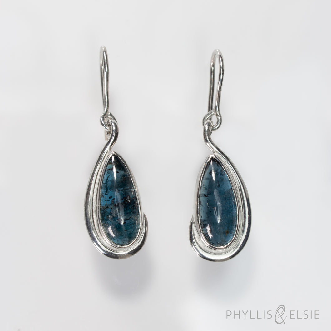 Sprout Moss Kyanite Earrings