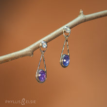 Load image into Gallery viewer, Isabel Tanzanite Drop Earrings
