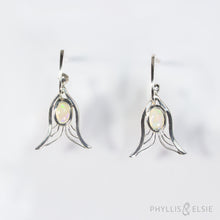 Load image into Gallery viewer, Faye Opal Hoop Dangles
