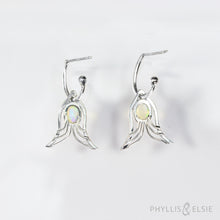 Load image into Gallery viewer, Faye Opal Hoop Dangles
