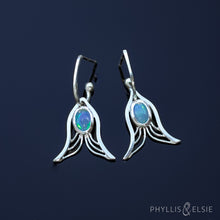 Load image into Gallery viewer, Faye Opal Hoop Dangles
