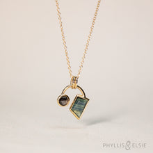 Load image into Gallery viewer, Casey 14k Sapphire and Diamond Necklace
