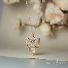 Load image into Gallery viewer, Faye 14k necklace with Lavender Quartz and Diamond
