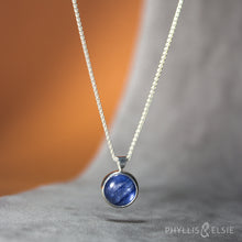 Load image into Gallery viewer, Luna Kyanite Necklace - 12mm
