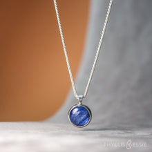 Load image into Gallery viewer, Luna Kyanite Necklace - 12mm
