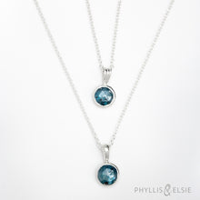 Load image into Gallery viewer, Luna Moss Kyanite Necklace - 6mm  DOVE
