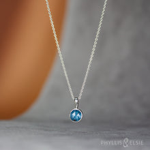 Load image into Gallery viewer, Luna Moss Kyanite Necklace - 6mm  DOVE
