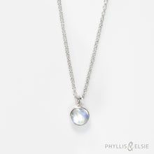 Load image into Gallery viewer, Luna Moonstone Necklace - 6mm  DOVE
