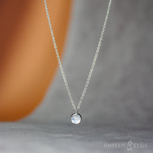 Load image into Gallery viewer, Luna Moonstone Necklace - 6mm  DOVE
