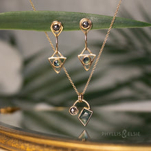 Load image into Gallery viewer, Casey 14k Sapphire and Diamond Necklace
