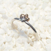 Load image into Gallery viewer, Our Pebbles line are the perfect easy-wearing pieces for everyday wear (I have been wearing my pebble rings 24/7 for years, even when I’m working on other jewelry!). Slim bands and low-profile details are comfortable, and solid Sterling Silver and Ancient Bronze construction with no gems makes them durable enough for most daily life. 
