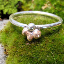 Load image into Gallery viewer, Our Pebbles line are the perfect easy-wearing pieces for everyday wear (I have been wearing my pebble rings 24/7 for years, even when I’m working on other jewelry!). Slim bands and low-profile details are comfortable, and solid Sterling Silver and Ancient Bronze construction with no gems makes them durable enough for most daily life. 
