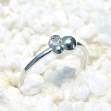 Load image into Gallery viewer, Our Pebbles are the perfect easy-wearing pieces for everyday wear (I have been wearing my pebble rings 24/7 for years, even when I’m working on other jewelry!). Slim bands and low-profile details are comfortable, and solid Sterling Silver construction with no gems makes them durable enough for most daily life
